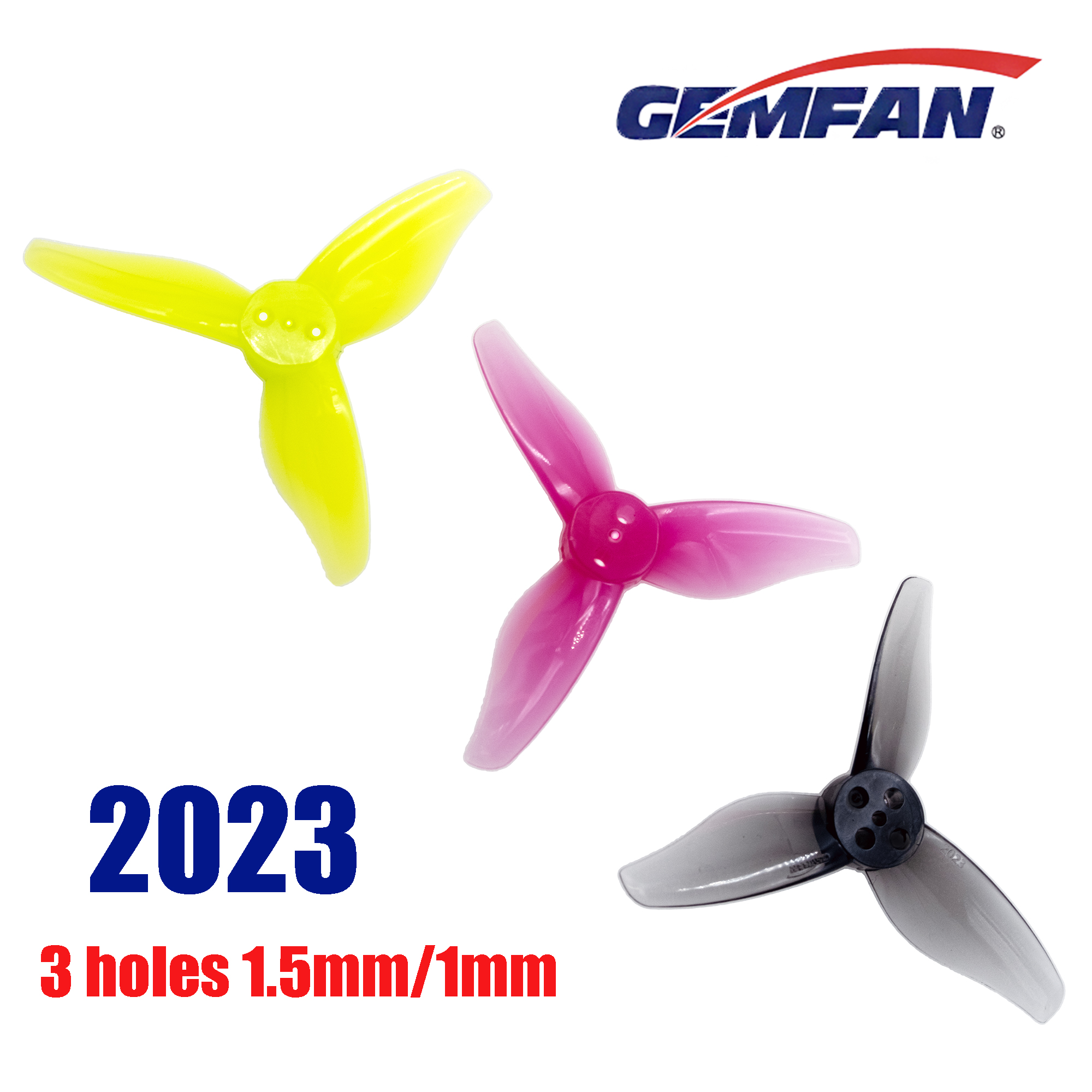 Drone Battery Plate - 4Pairs Gemfan Hurricane 2023 2X2.3X3 3-Blade