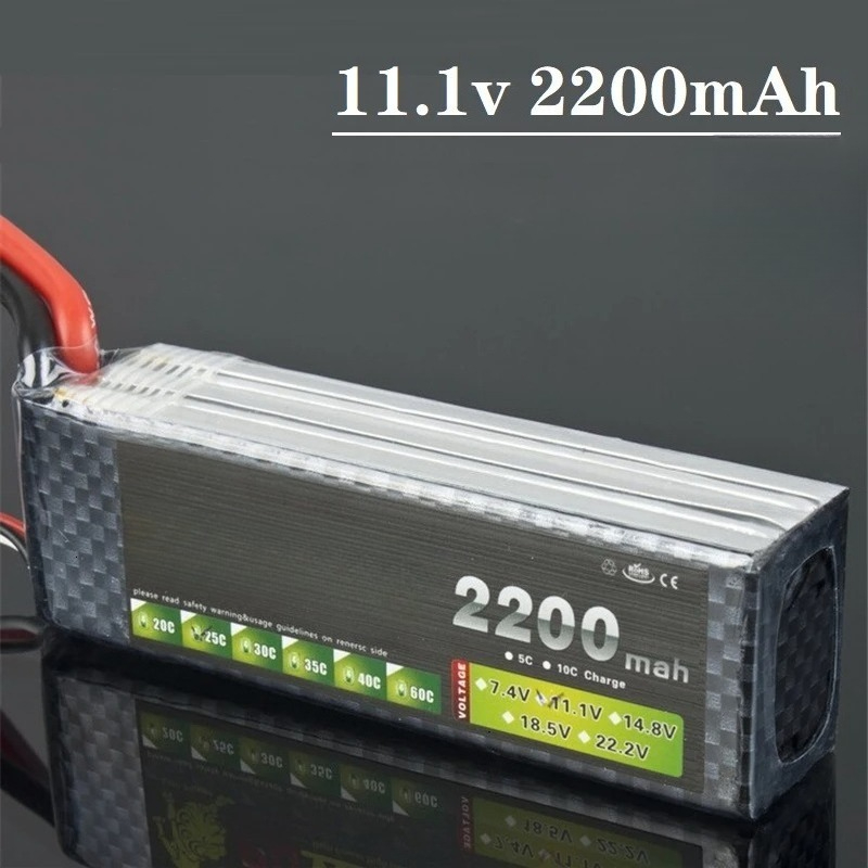 New 3S 30C 11.1V 2200mAh Li-po - Drone Battery 3S บทวิจารณ์และราคา