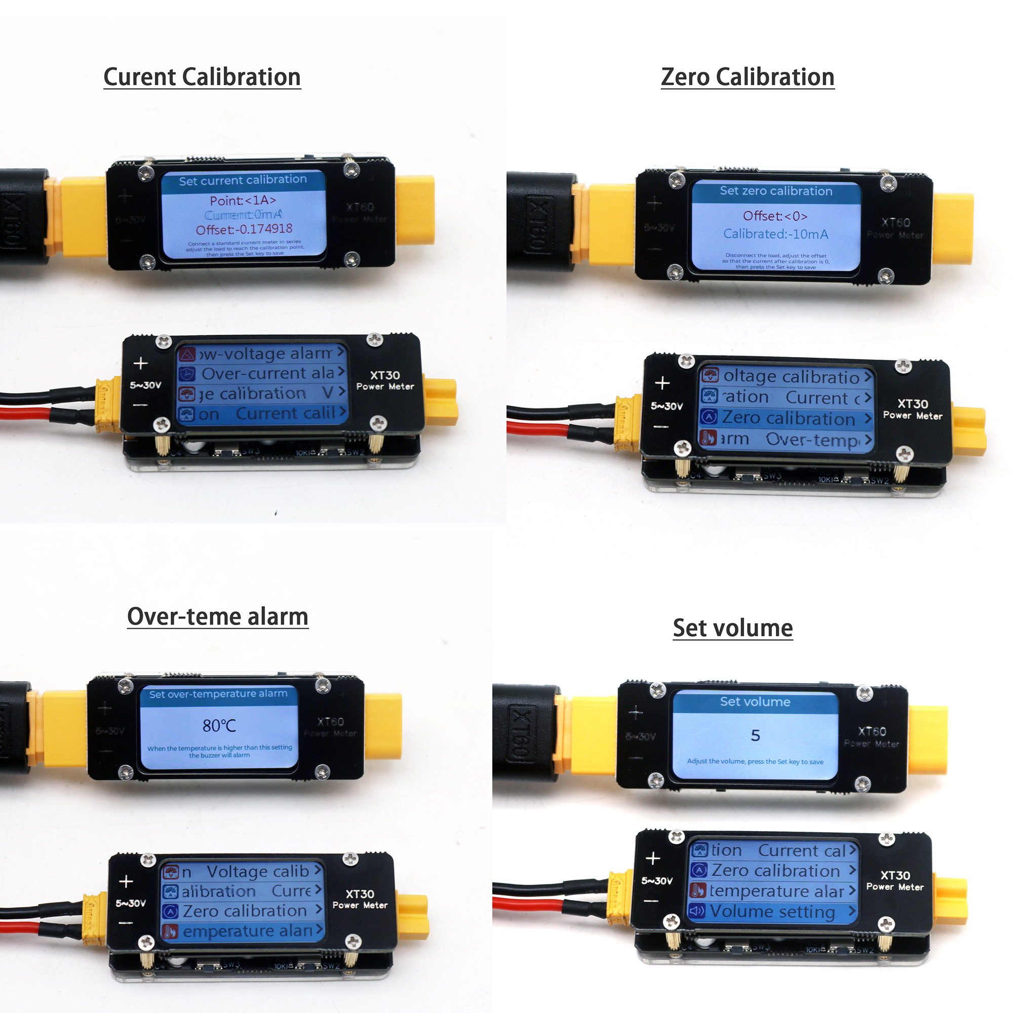 XT30 XT60 Ammeter Power Meter  - Drone Battery High Voltage บทวิจารณ์และราคา