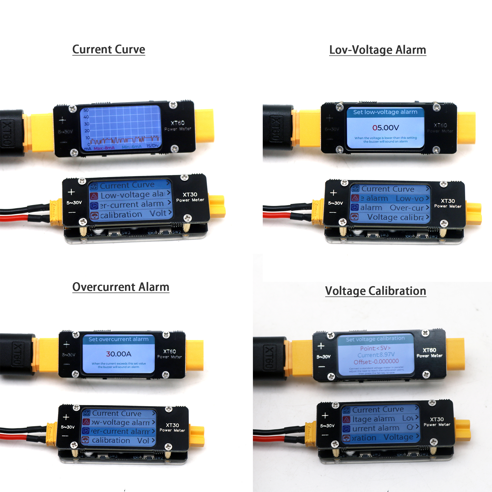 XT30 XT60 Ammeter Power Meter  - Drone Battery High Voltage บทวิจารณ์และราคา