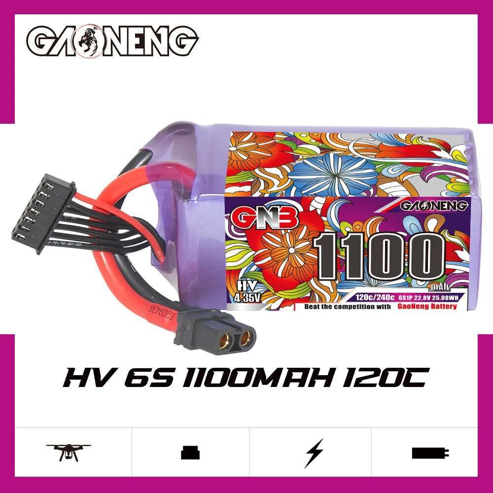 2Pcs GNB 6S Lipo Battery 22.8V - Drone Battery Plate บทวิจารณ์และราคา