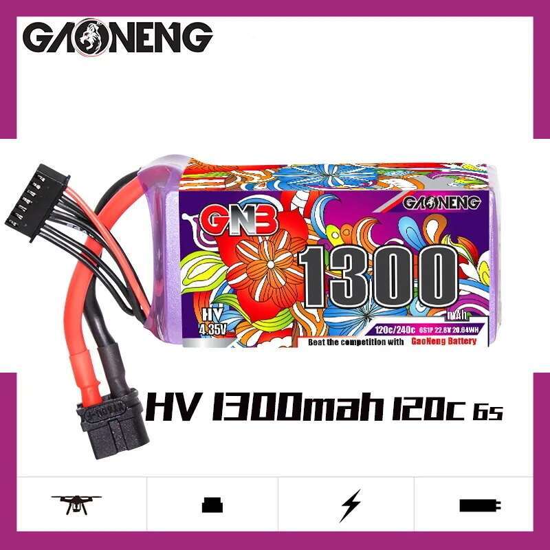 2Pcs GNB 6S Lipo Battery 22.8V - Drone Battery Plate บทวิจารณ์และราคา