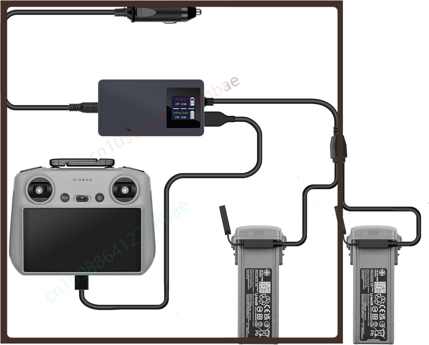 LCD battery car charger for DJ - Drone Battery 3S บทวิจารณ์และราคา