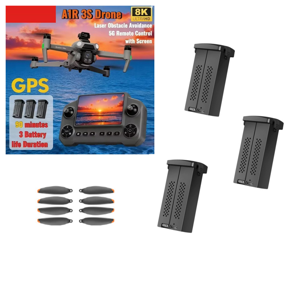 A1R 3S GPS Battery 7.4V 3000mA - Drone Battery 3S บทวิจารณ์และราคา