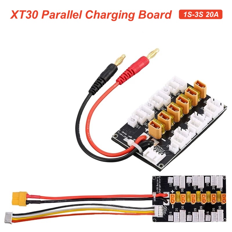 XT30 Plug Lipo Battery Paralle - Drone Battery Parallel Board บทวิจารณ์และราคา
