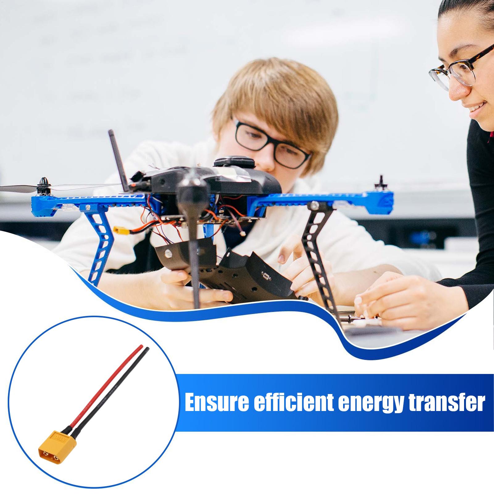 XT60 Male/Female Extension Cab - Drone Battery Connector บทวิจารณ์และราคา