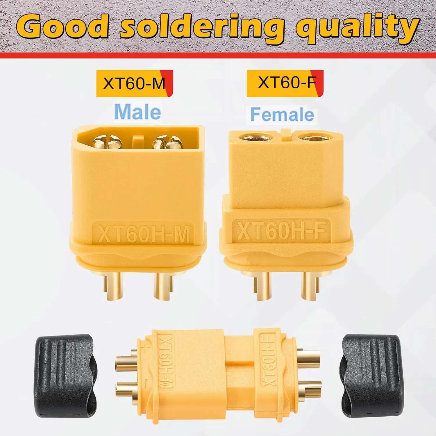 XT60 Connector Plug with Sheat - Drone Battery Connector บทวิจารณ์และราคา