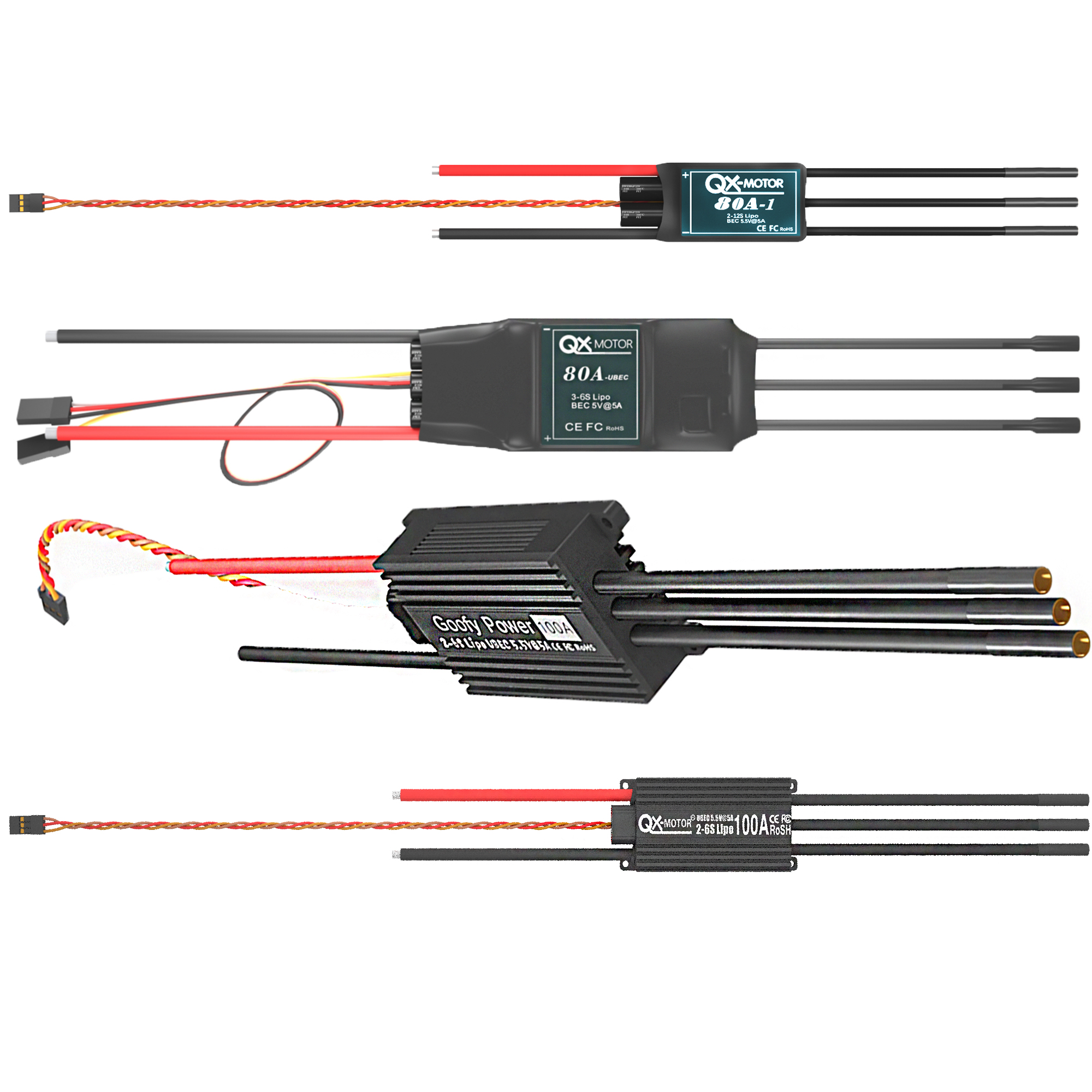 QX-MOTOR Brushless ESC series  - Drone Battery Plate บทวิจารณ์และราคา