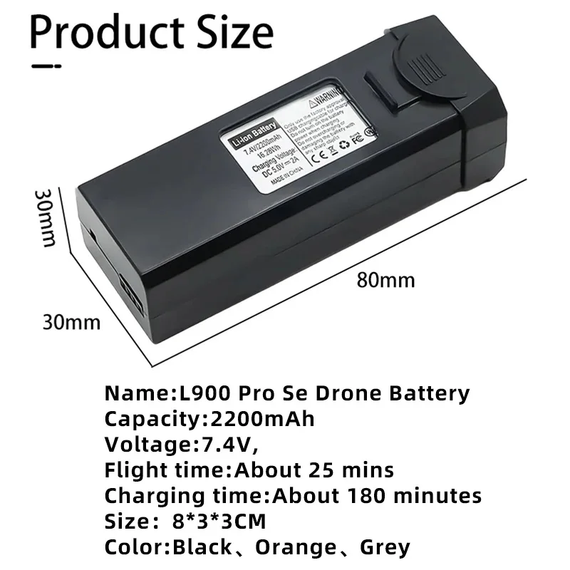 Battery L900 PRO SE Max Drone  - Drone Battery Li-Ion บทวิจารณ์และราคา