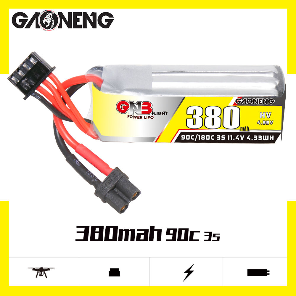GNB GAONENG 3S 11.4V HV 380mah - Drone Battery High Voltage บทวิจารณ์และราคา