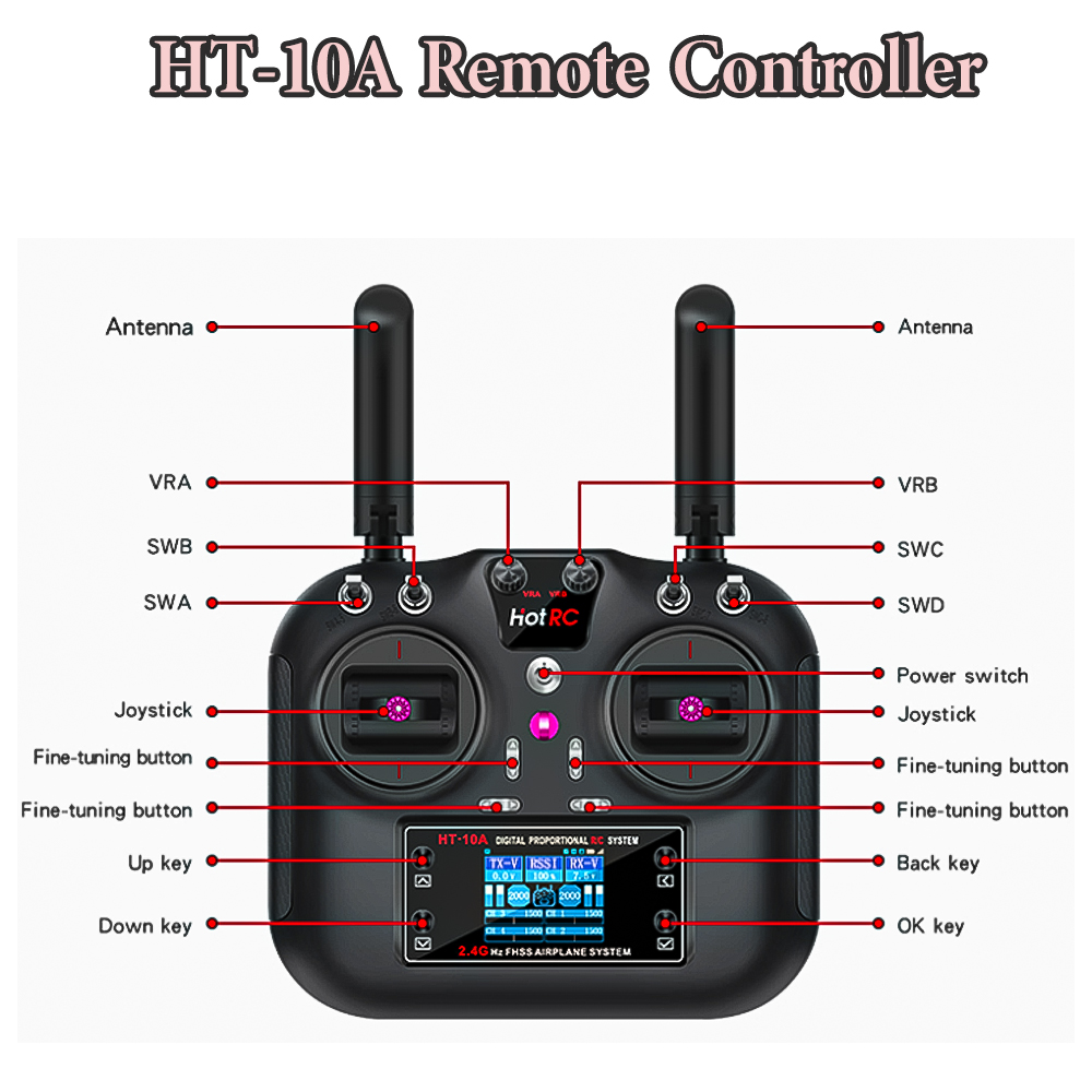 Hotrc Hot rc HT-10A HT10A 2.4G - Drone Battery Connector บทวิจารณ์และราคา
