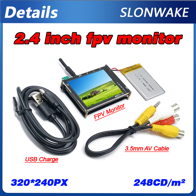 Micro 5.8G 56CH 2.4 Inch LCD 4 - Drone Battery Plate บทวิจารณ์และราคา