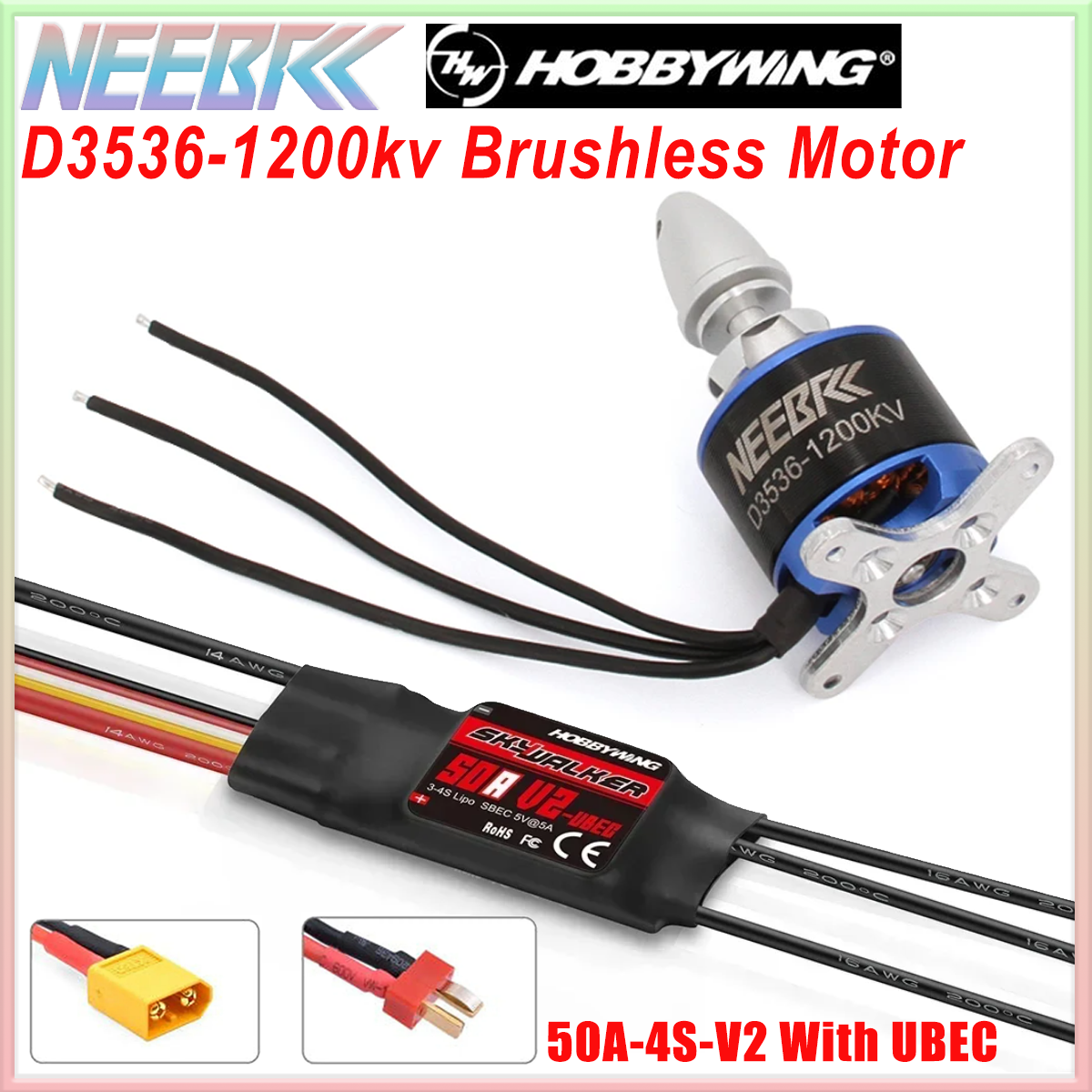 3536 1200KV Brushless Motor 2- - Drone Battery 4S บทวิจารณ์และราคา