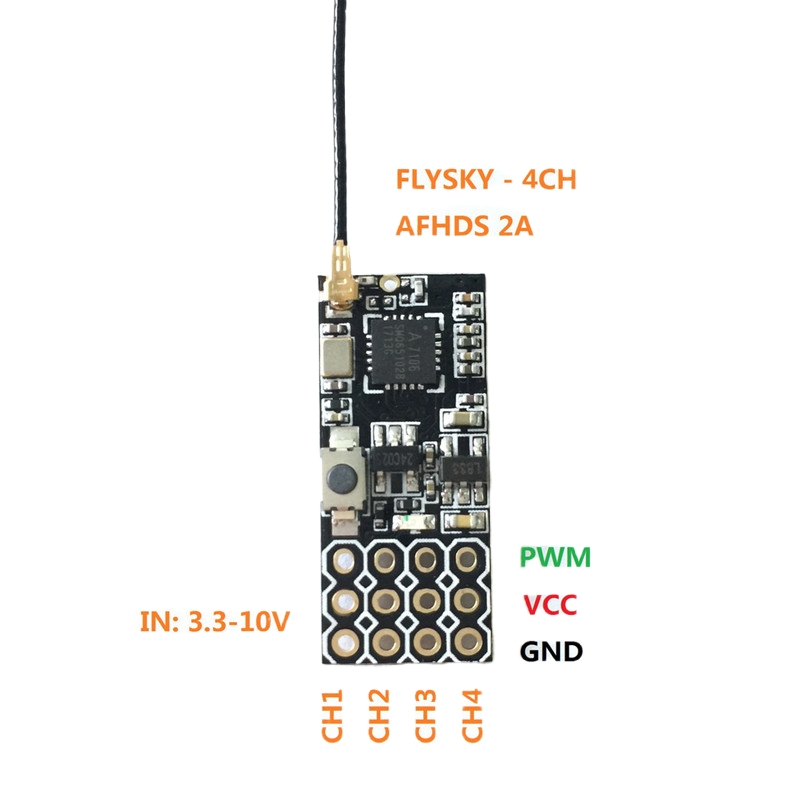 Flysky FS2A Mini Receiver 4CH  - Drone Battery Lipo บทวิจารณ์และราคา