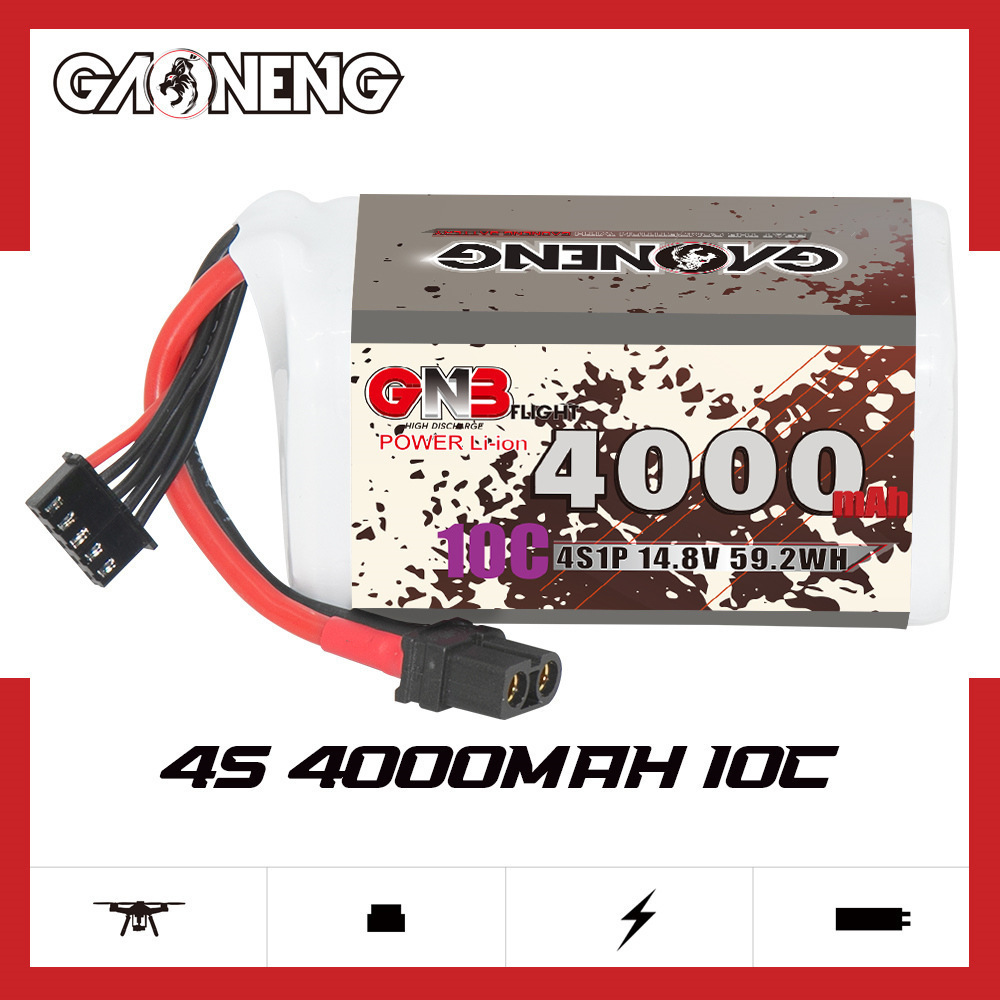 GNB 4000mAh 4S 14.8V 10C 20C W - Drone Battery Lipo บทวิจารณ์และราคา