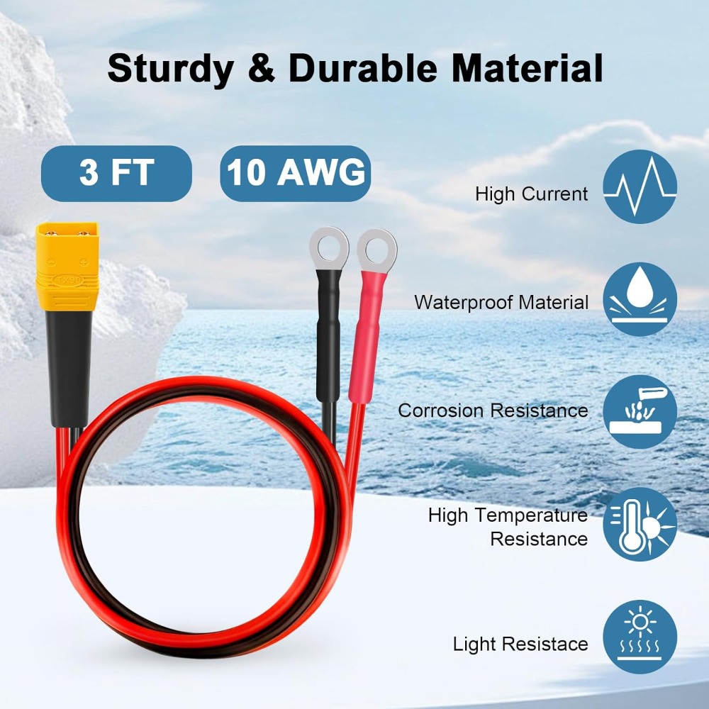 XT90 to O Ring Terminal Cable  - Drone Battery Connector บทวิจารณ์และราคา