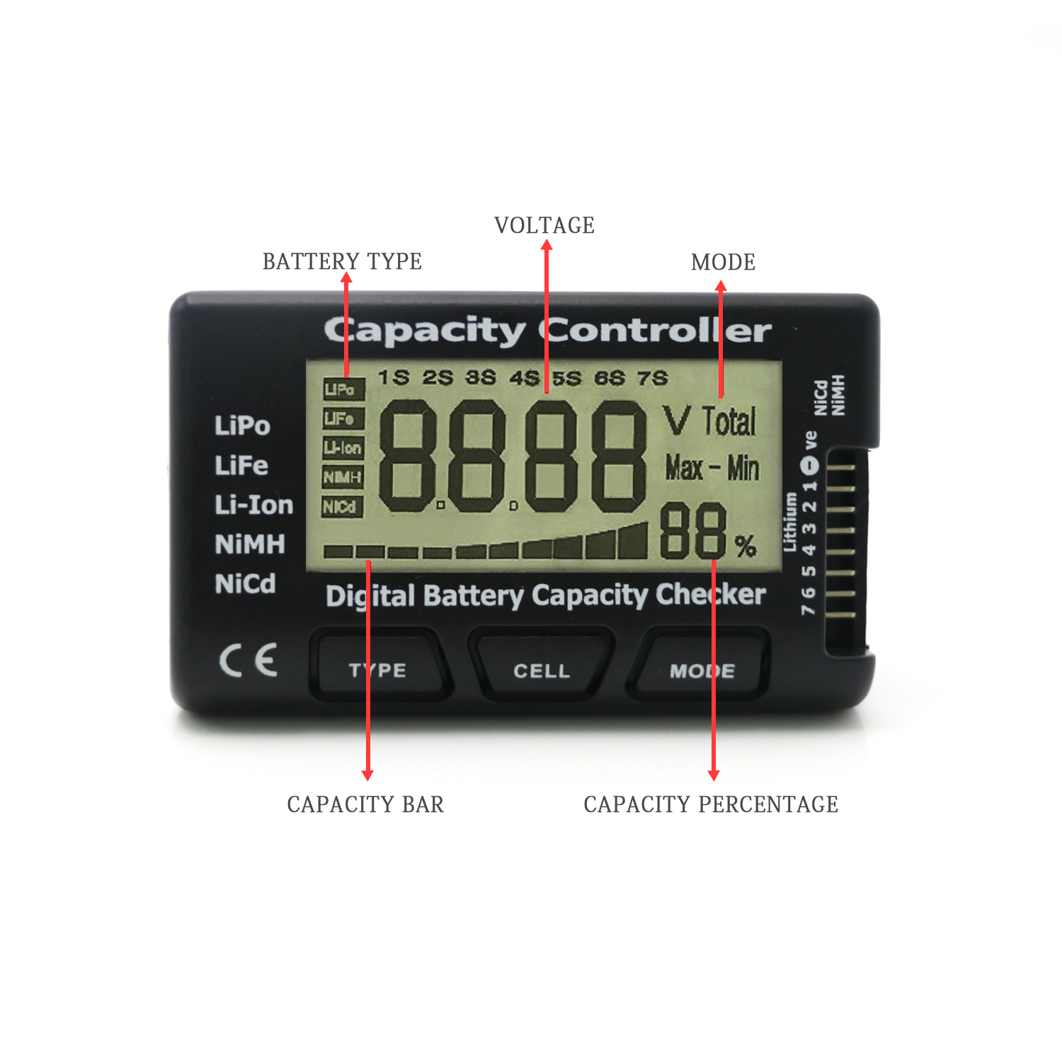RC Cellmeter 7 Digital Battery - Drone Battery Voltage Checker บทวิจารณ์และราคา