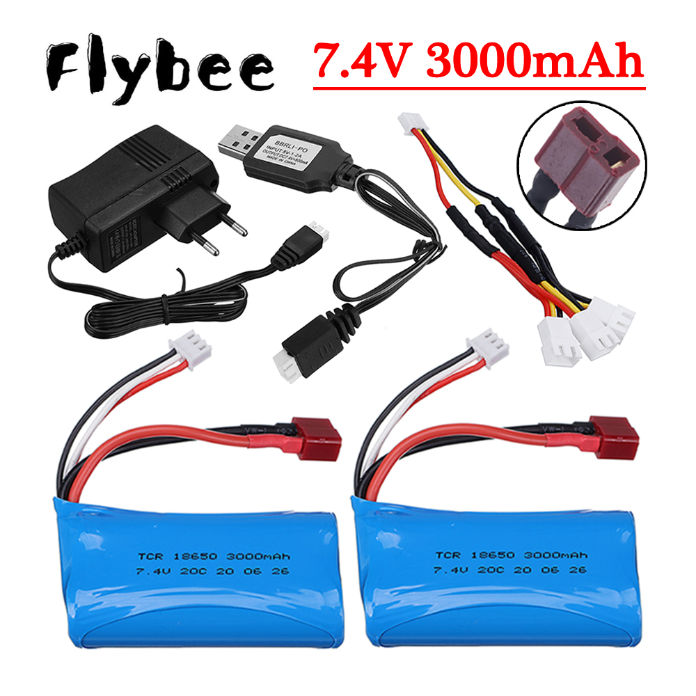 7.4V 3000mAh Li-ion Battery fo - Drone Battery Li-Ion บทวิจารณ์และราคา