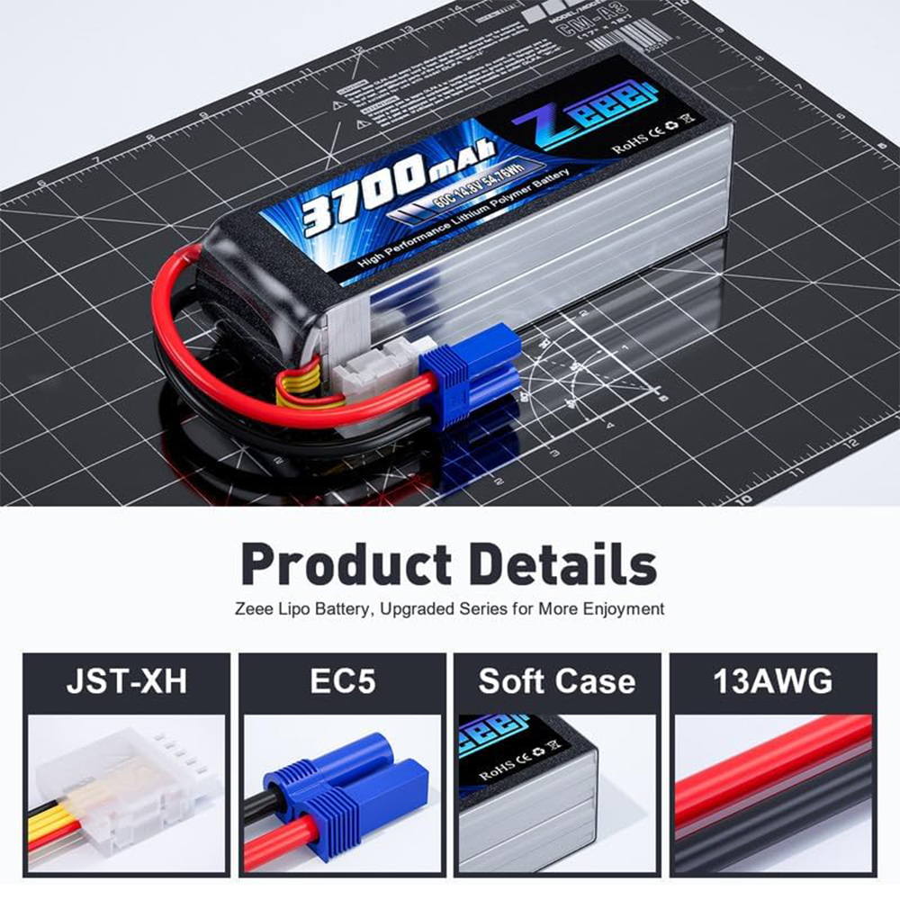 Zeee 4S Lipo Battery 14.8V 60C - Drone Battery 4S บทวิจารณ์และราคา