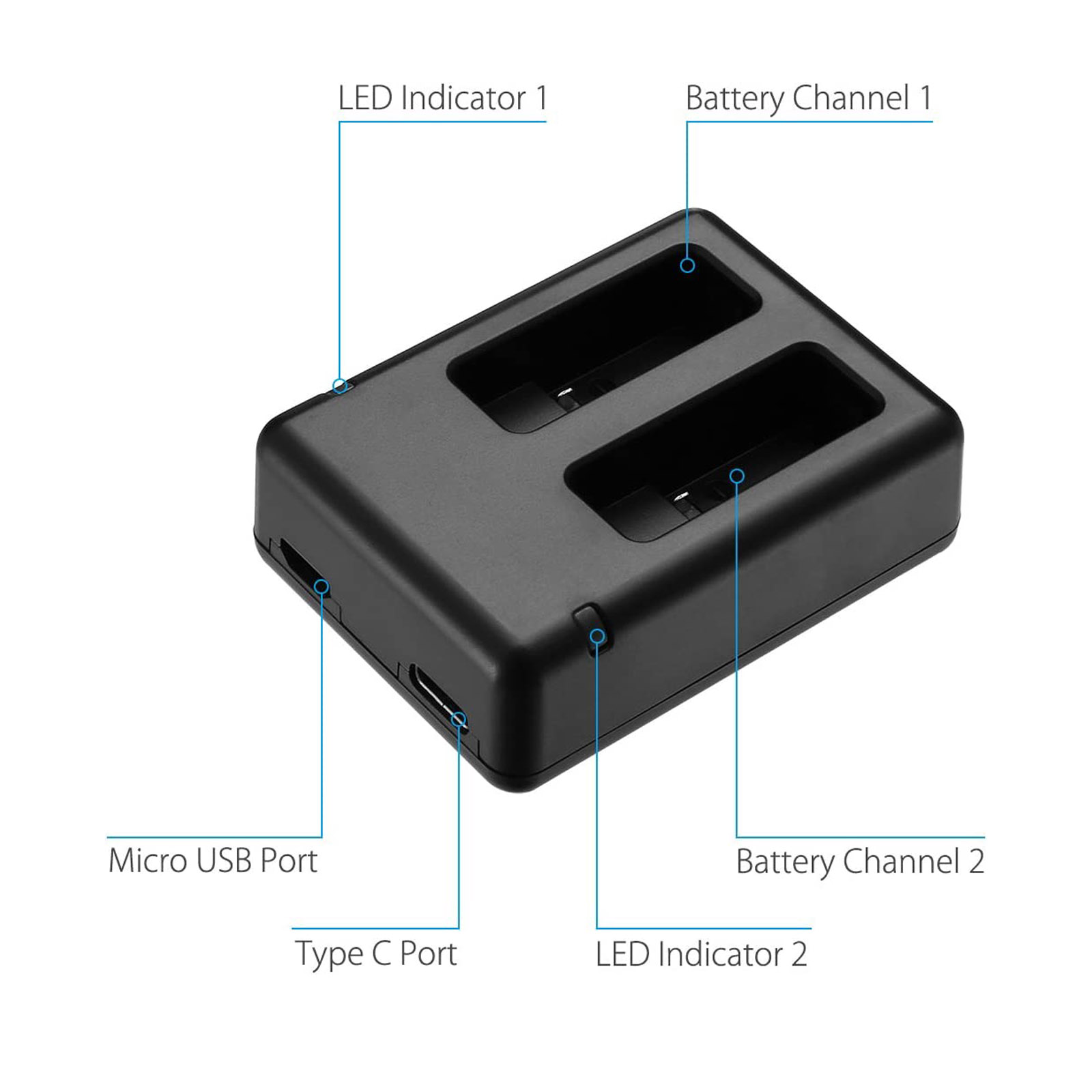 Suitable for GOPRO Hero 5 Char - Drone Battery Charger บทวิจารณ์และราคา
