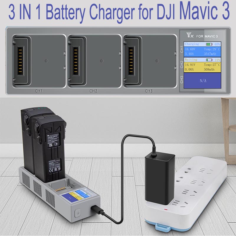 3 IN 1 Battery Charger for DJI - Drone Battery Parallel Board บทวิจารณ์และราคา