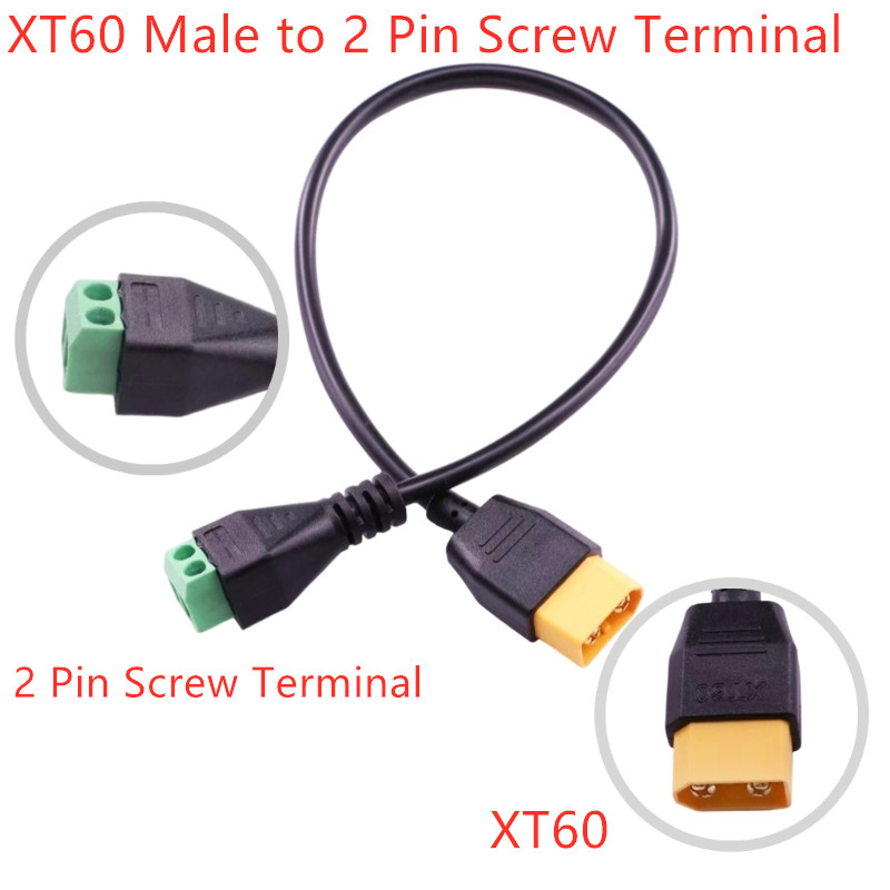 30cm XT60 male to 2 Pin Termin - Drone Battery Connector บทวิจารณ์และราคา
