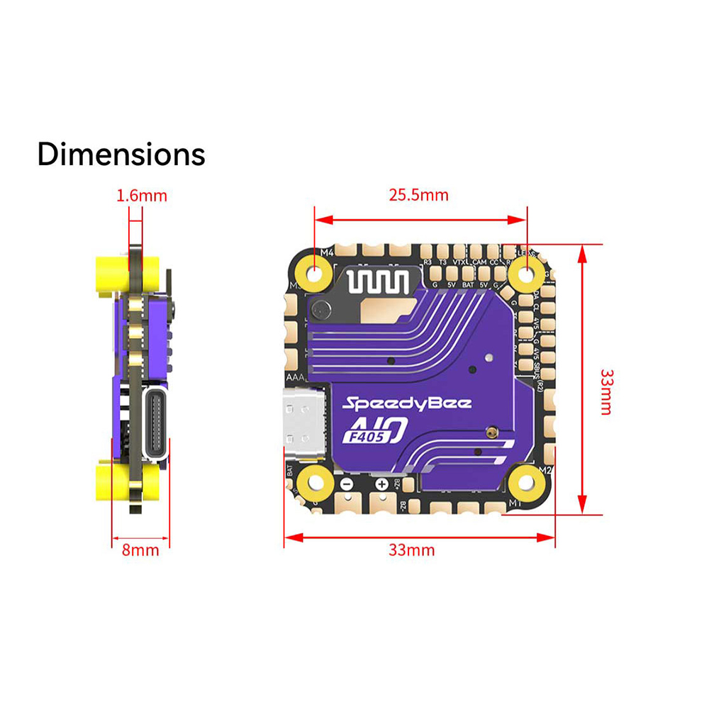SpeedyBee F405 A10 40A Flight  - Drone Battery 3S บทวิจารณ์และราคา