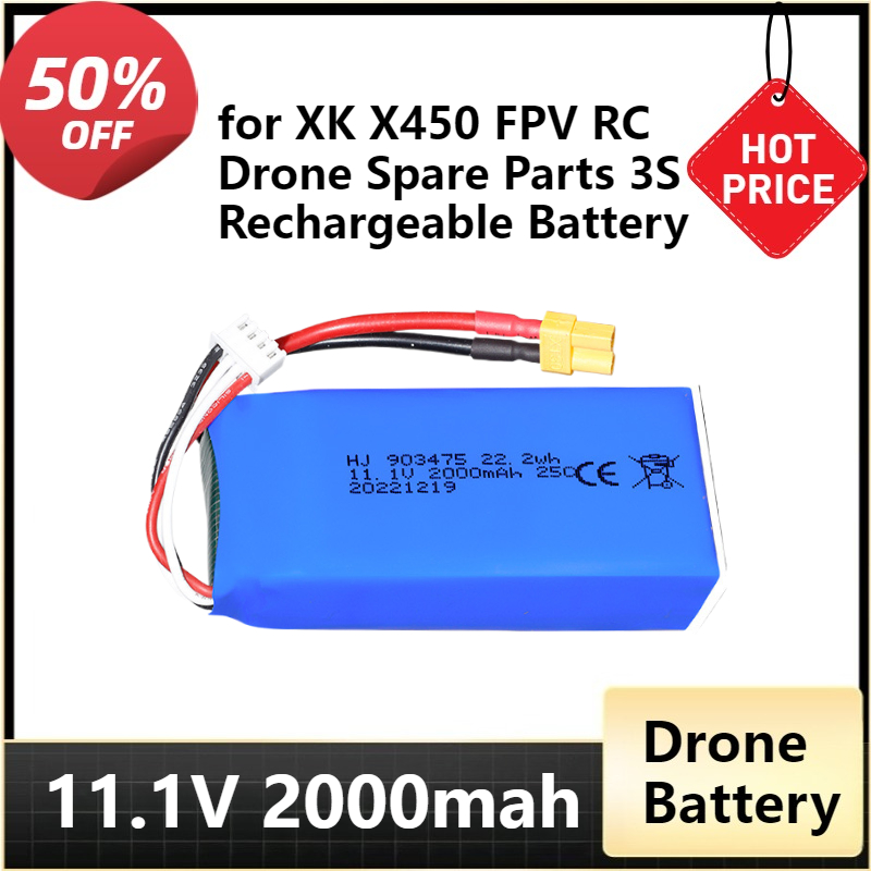 XT30 Plug 11.1v 2000mAh Lipo B - Drone Battery 3S บทวิจารณ์และราคา