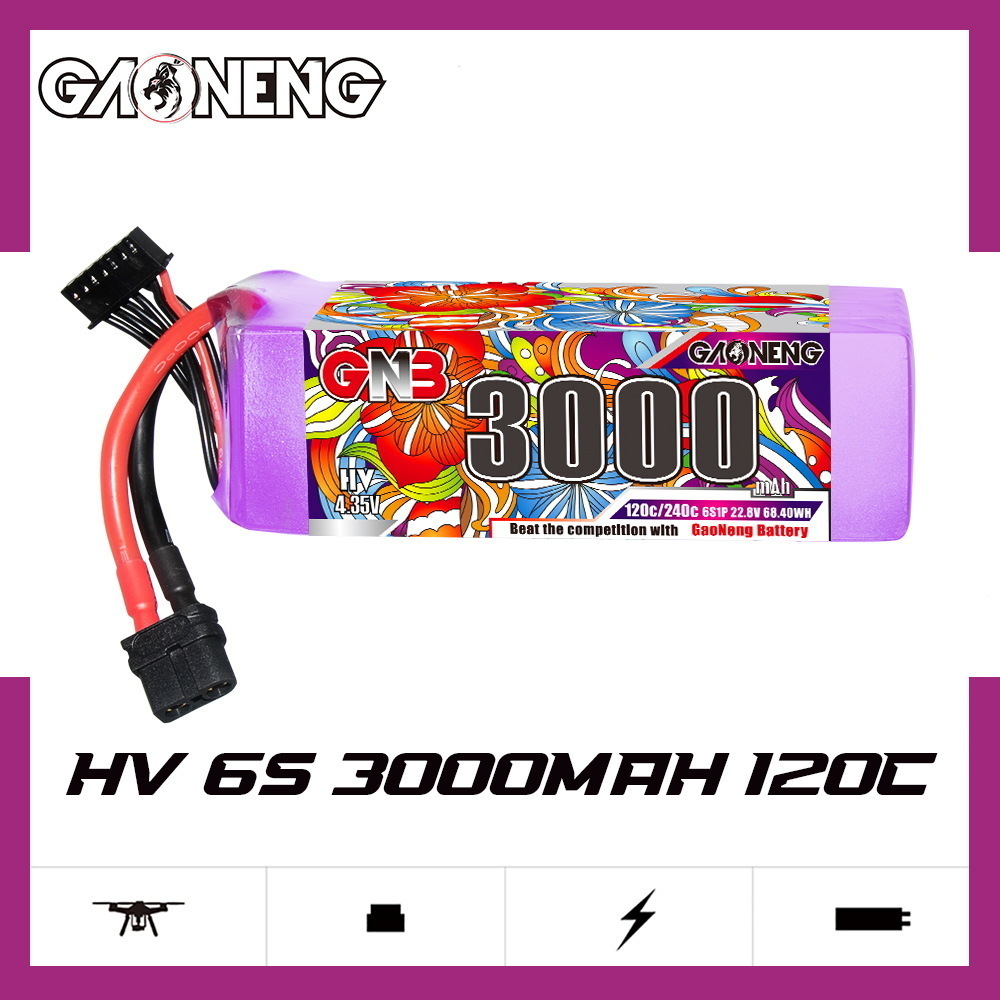 Original GNB HV 6S 22.8V 3000m - Drone Battery 6S บทวิจารณ์และราคา