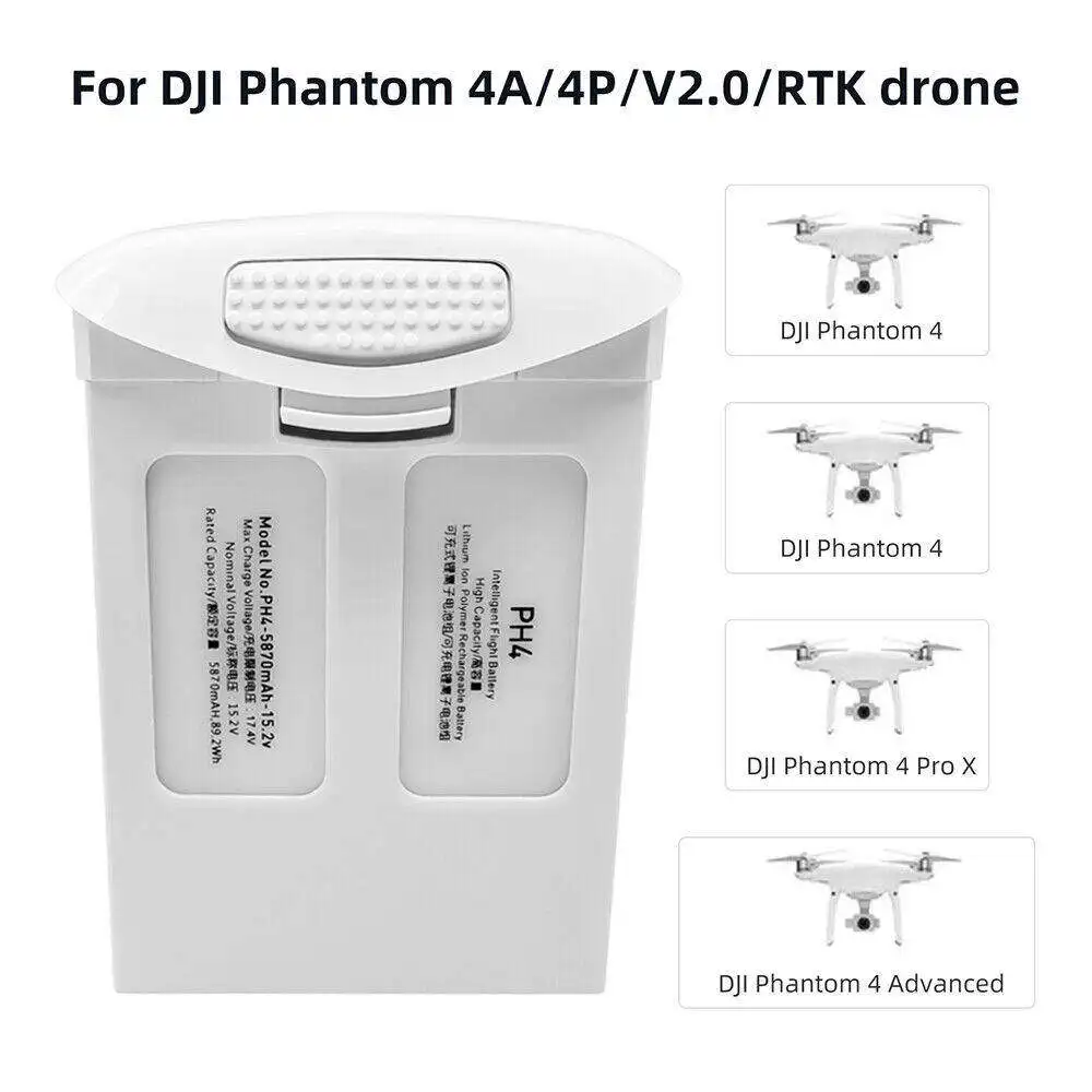New Phantom 4 battery 6200mah  - Drone Battery Li-Ion บทวิจารณ์และราคา