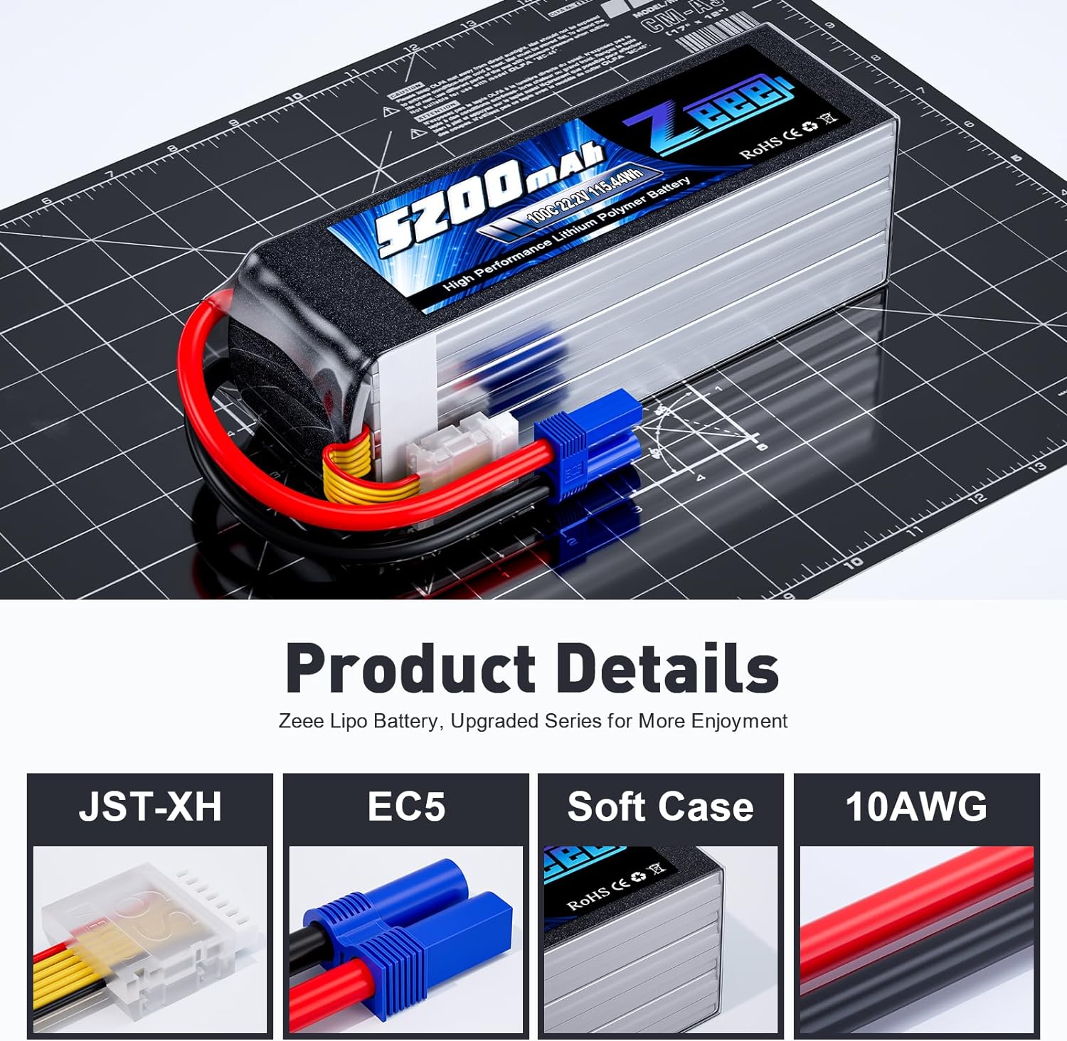 Zeee 6S 5200mAh Lipo Battery 2 - Drone Battery 6S บทวิจารณ์และราคา