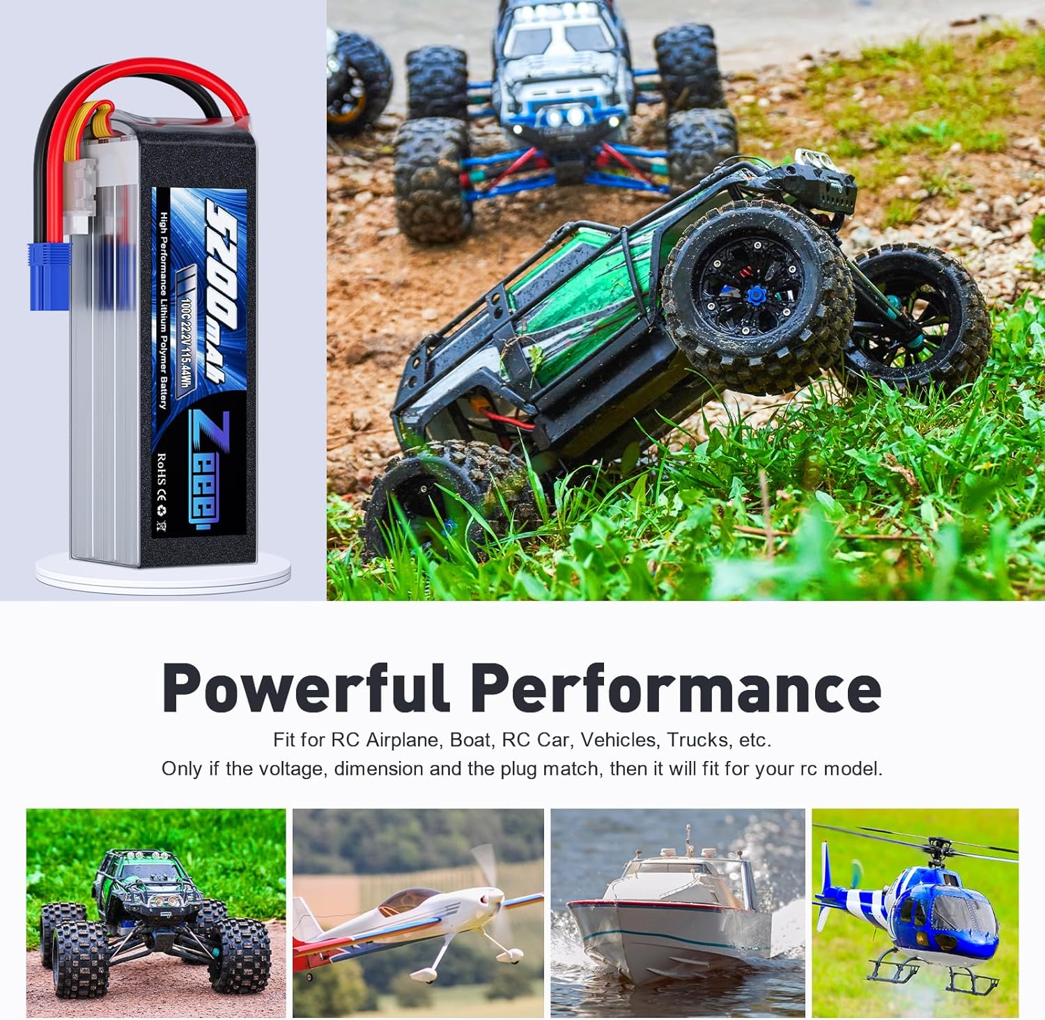 Zeee 6S 5200mAh Lipo Battery 2 - Drone Battery 6S บทวิจารณ์และราคา