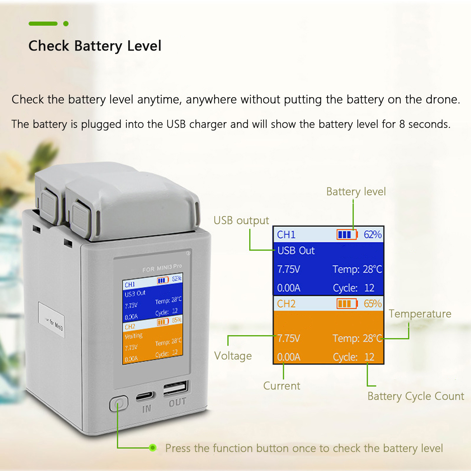 Charger Hub For DJI Mini 4 Pro - Drone Battery Smart บทวิจารณ์และราคา