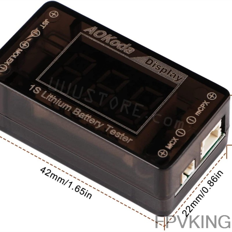 AOKoda AOK-041 1S LiPo Battery - Drone Battery Voltage Checker บทวิจารณ์และราคา