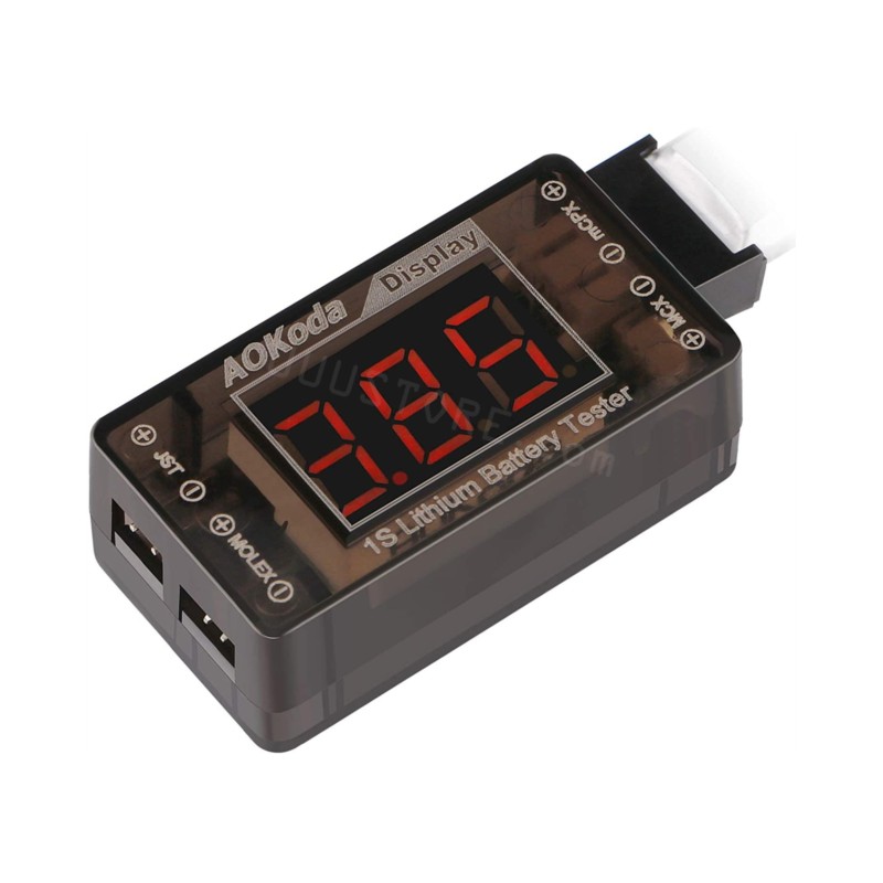 AOKoda AOK-041 1S LiPo Battery - Drone Battery Voltage Checker บทวิจารณ์และราคา